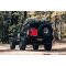 Toyota Tacoma on the trail in the forest exploring.