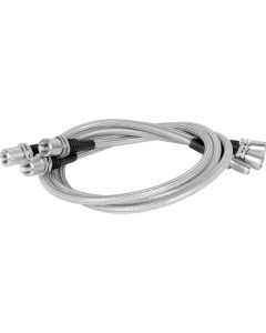 Brake Line Kit (2 Front 1 Rear) 26" Long DOT Approved