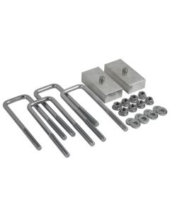 Low Range Off-Road 1" Aluminum Rear Lift Block Pair for 05+ Tacoma & 07+ Tundra - With U-Bolt Kit