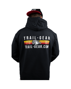 Trail-Gear Stripe Logo Hoodies