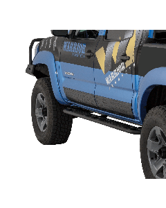 2005-2015 Toyota Tacoma Sideplates - Aluminum Black Diamond Plate - Double Cab by Warrior Products