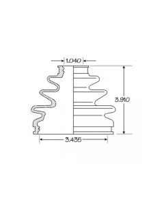 1986-1995 Toyota Pickup,1986-1995 Toyota 4Runner Outer C.V. Boot Kit 