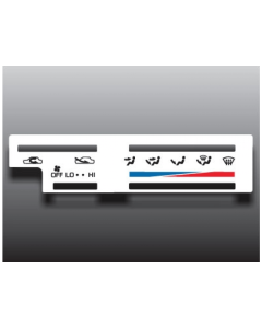 89-95 4Runner/Pickup White Heater Control Overlay