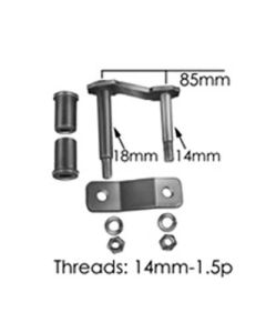 Individual Leaf Spring Shackle Kit, Stock Height For 1995-2004 Tacoma (TS005)