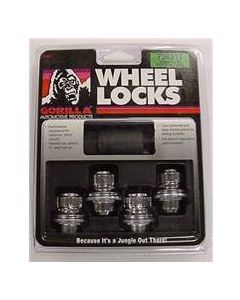 Chrome Lug Lock Set for Factory Alloy Wheels, 12MM X 1.5, (4 locks w/ key) (73631T)