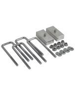 Low Range Off-Road 1" Aluminum Rear Lift Block Pair for 05+ Tacoma & 07+ Tundra - With U-Bolt Kit