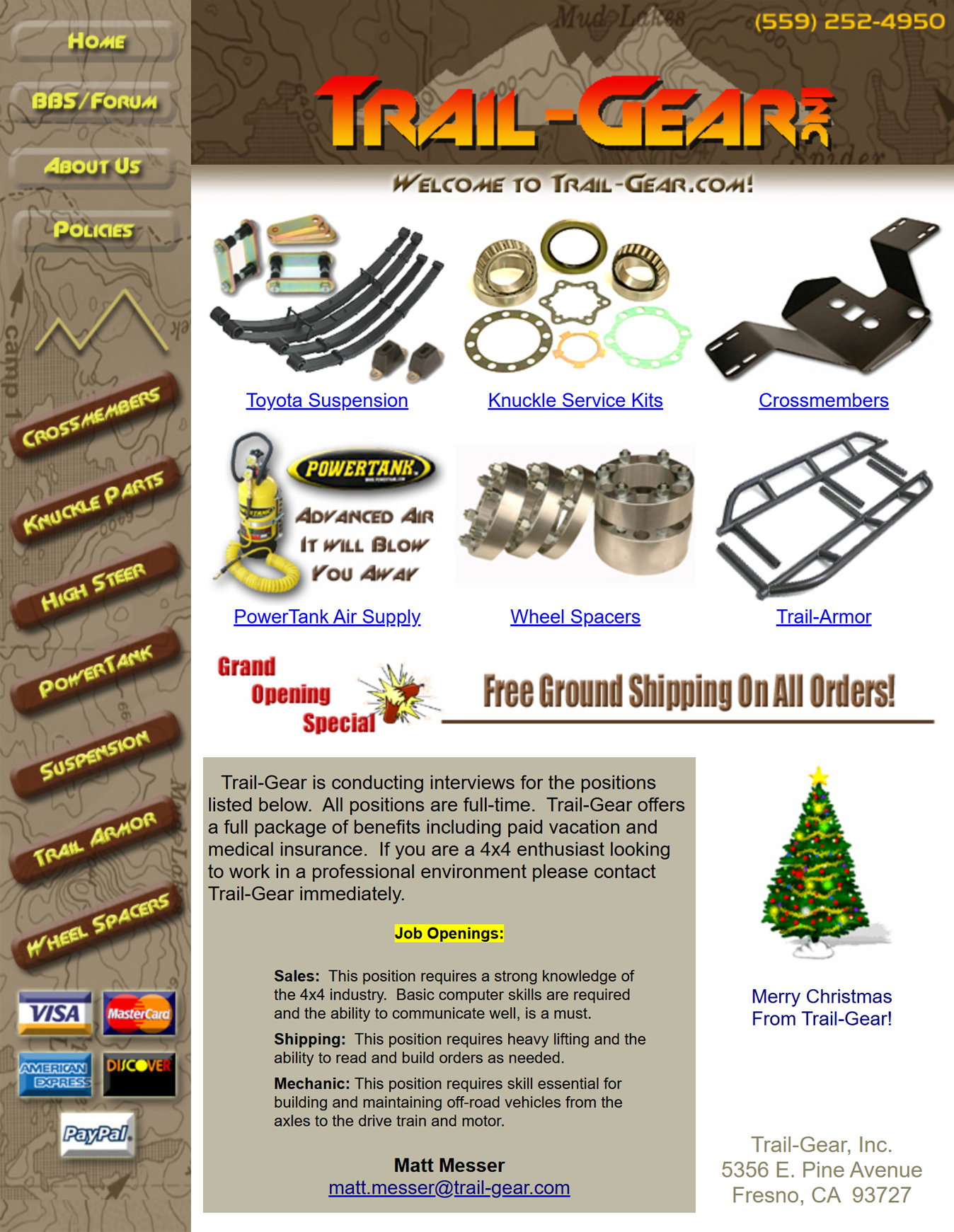 TG website circa 2005